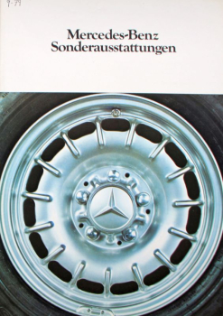 Mercedes-Benz Modelprogram 1979 "Sonderausstattungen" Carbrochure (10214)